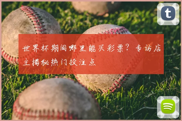 世界杯期间哪里能买彩票?专访店主揭秘热门投注点